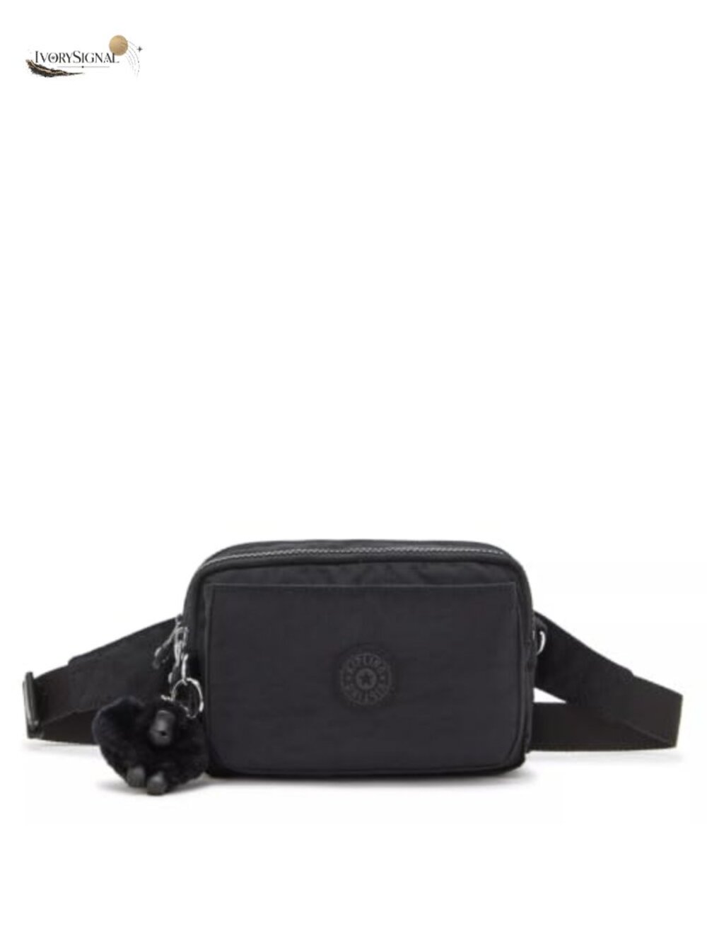 Convertible Crossbody Waist Pack Lightweight Nylon Travel Bag with Zip Pockets